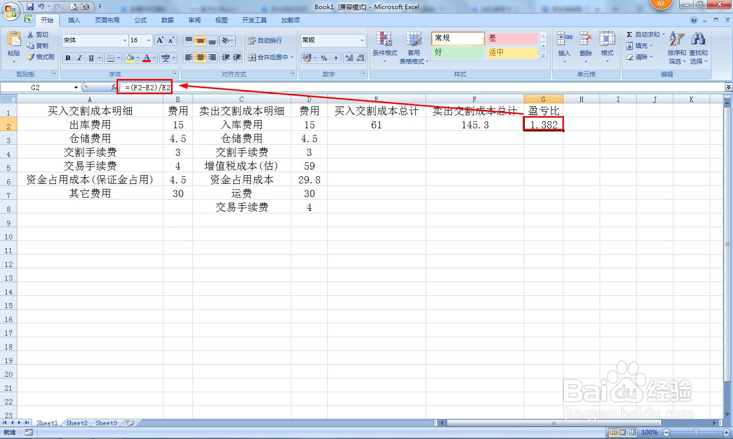 盈亏比怎么计算
