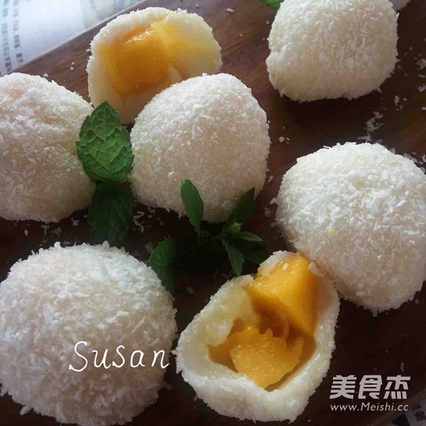 芒果糯米糍的做法