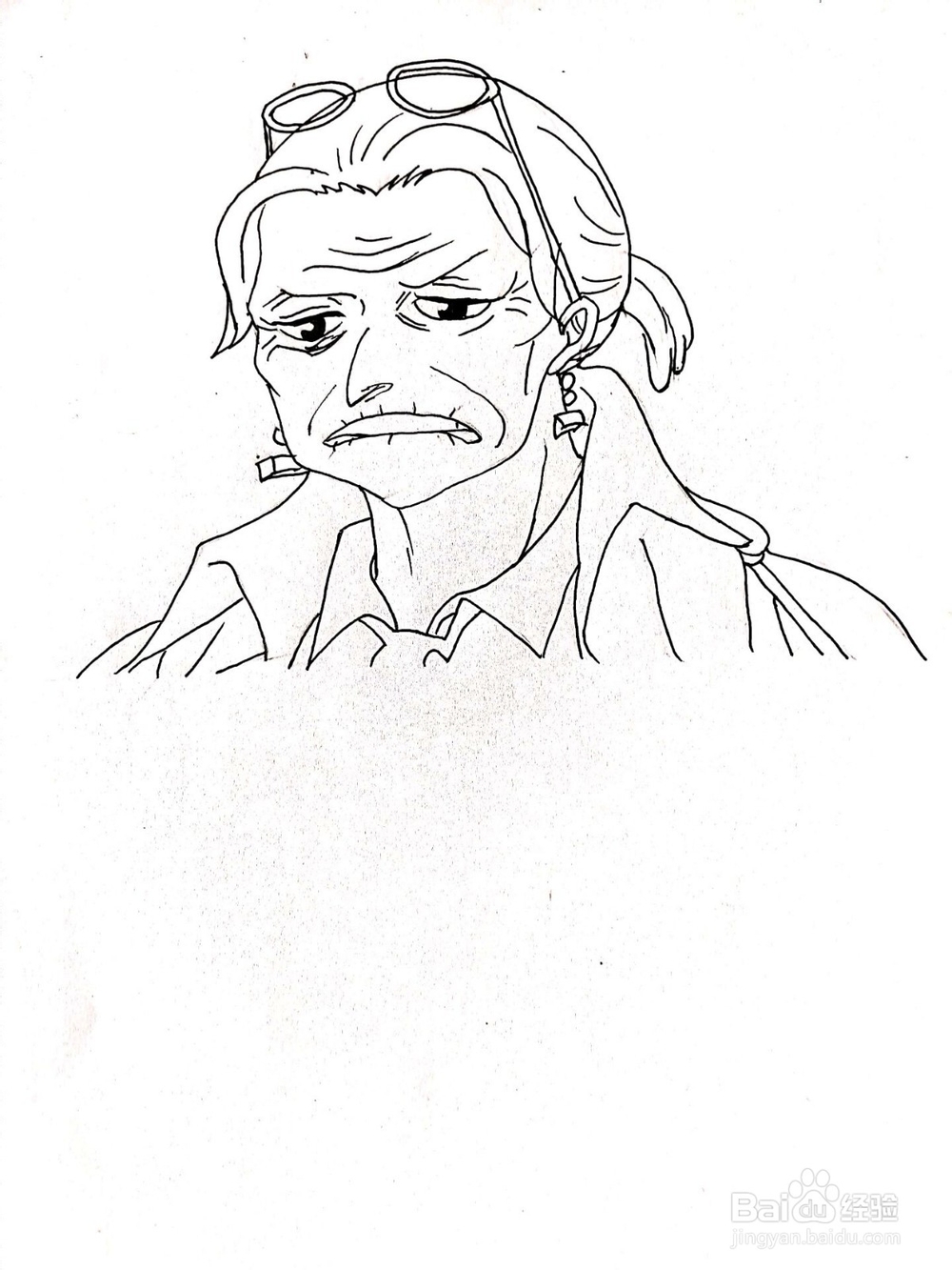 《航海王》系列之鹤简笔画