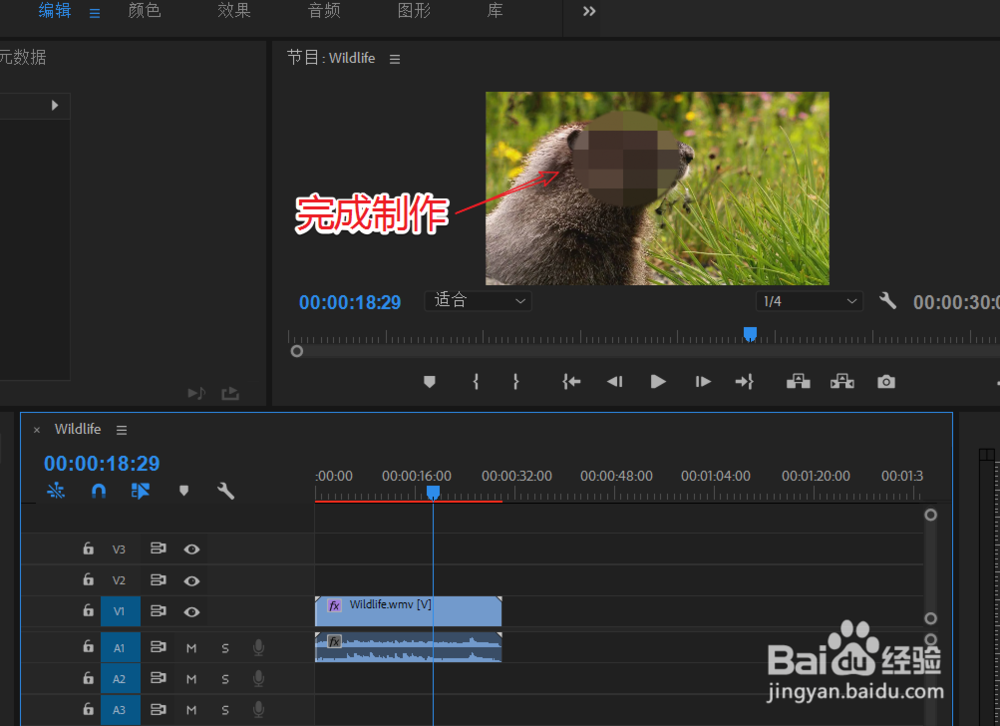 如何使用PR给视频打马赛克？