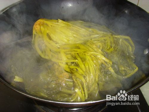 雪菜炒豆芽-----清脆的味道