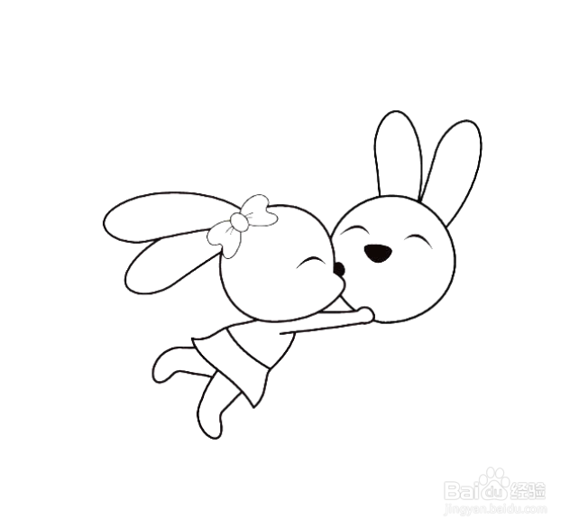 如何画卡通兔子的简笔画？