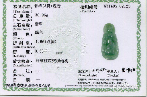 翡翠证书怎么看真假