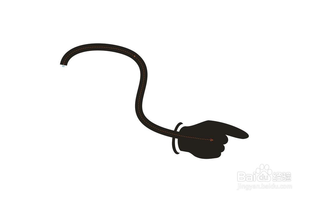 CorelDRAW怎么快速绘制一个小手的指示标？