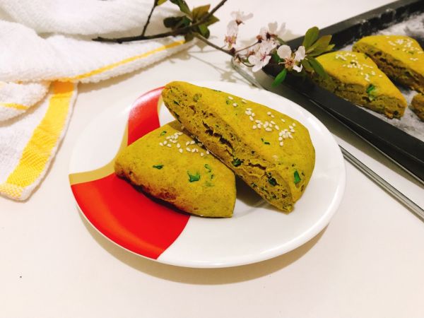 藿香嫩叶杂粮司康