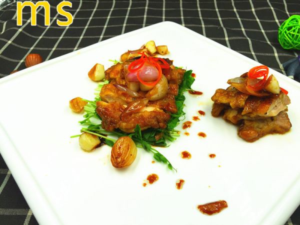 葱香黑胡椒鸡腿