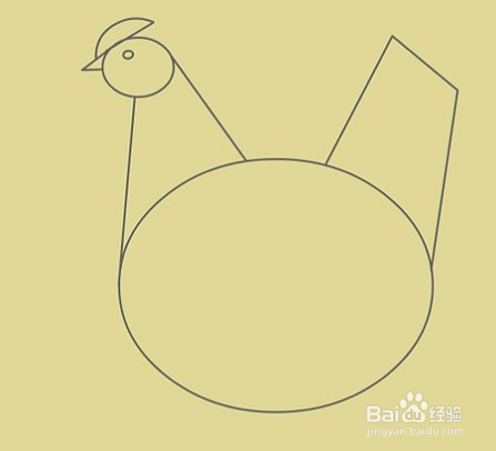 用铅笔快速简单画鸡画母鸡