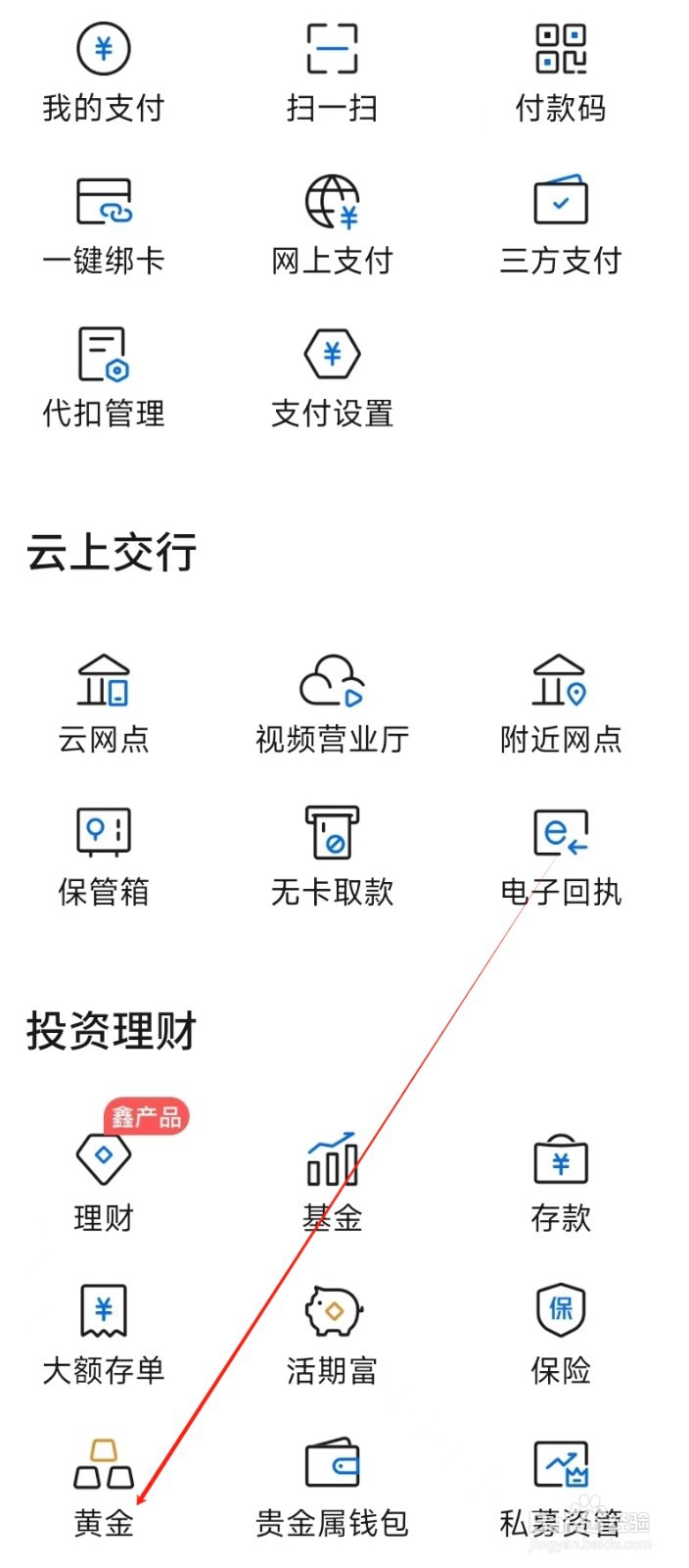 交通银行在哪里找到黄金