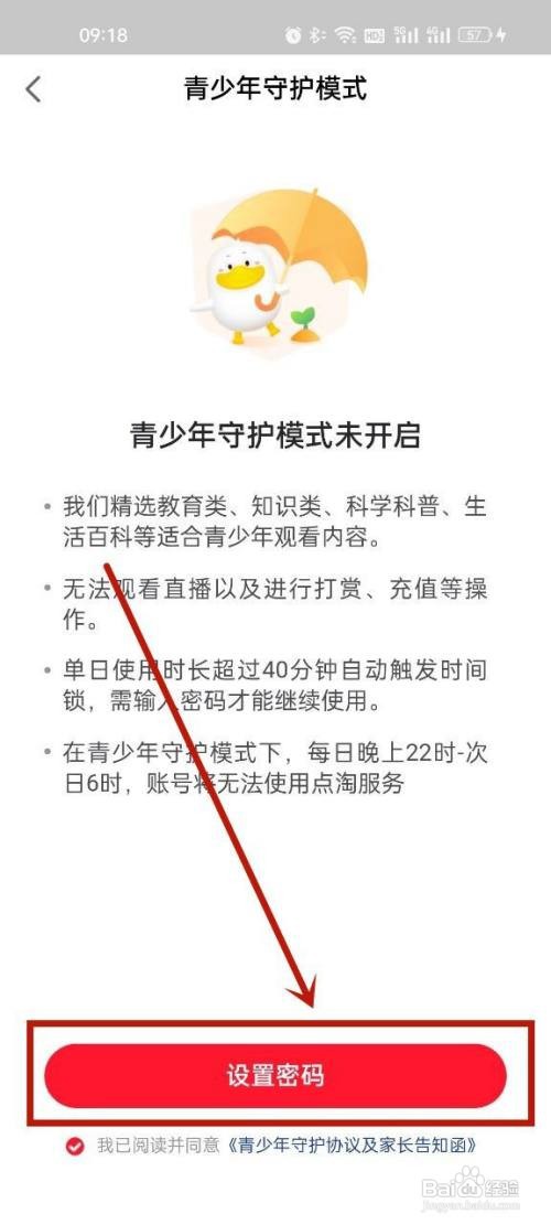 点淘怎么设置未成年模式