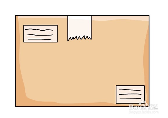 flash如何绘制一个快递盒子