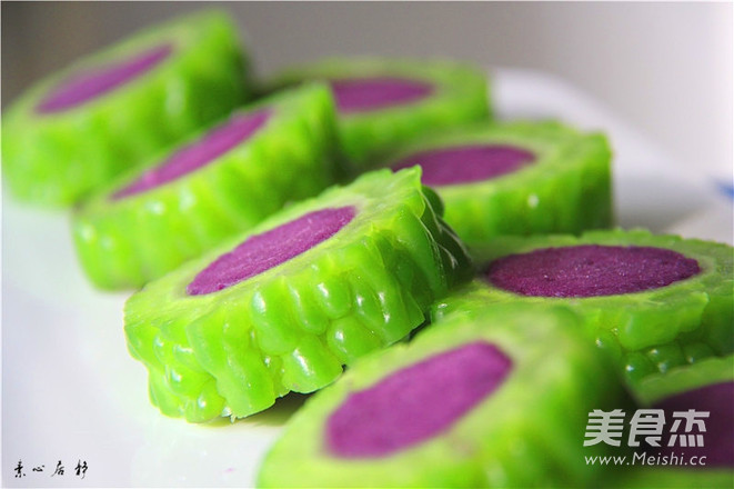 素心居静苦瓜酿紫薯清凉一夏