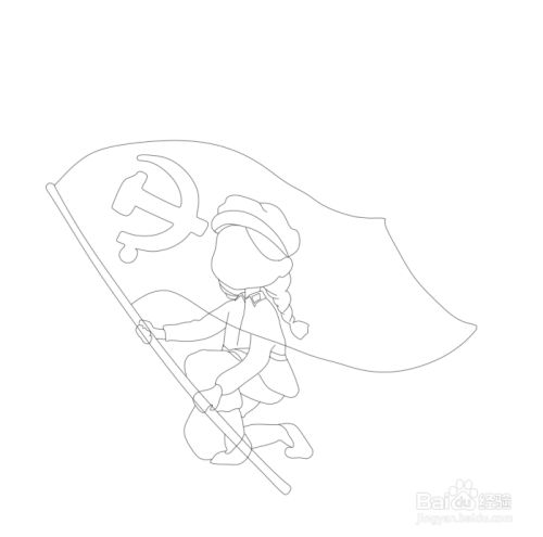 爱党颂党圆梦未来的画怎么画