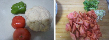 素食也能吃得很美味——番茄炒菜花
