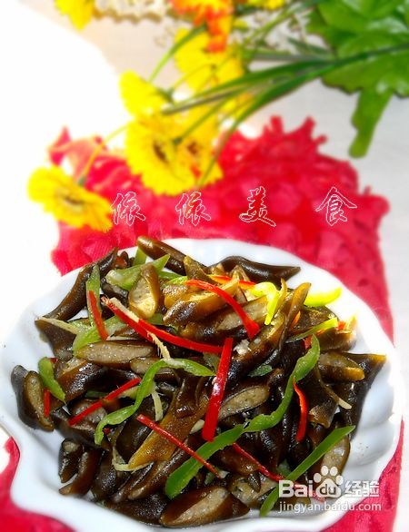爆炒海茸条(素)