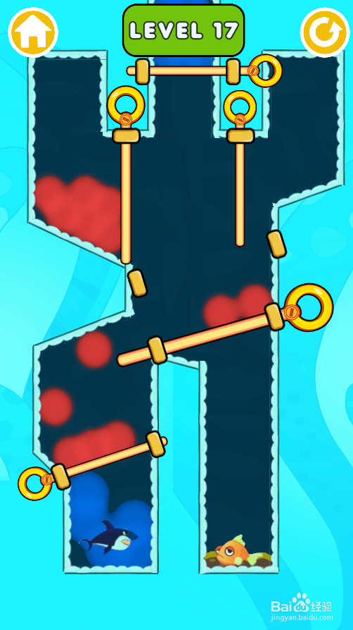 Fish Rescue Pull The Pin的Level 17怎样过关
