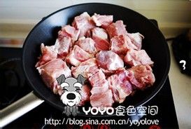 南瓜烧排骨的制作