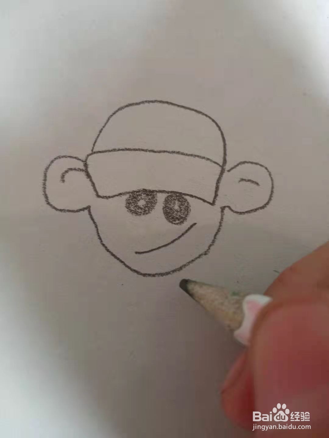 棒球小子的简笔画