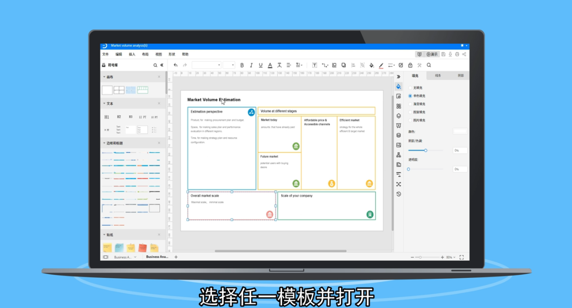 商业画布怎么画