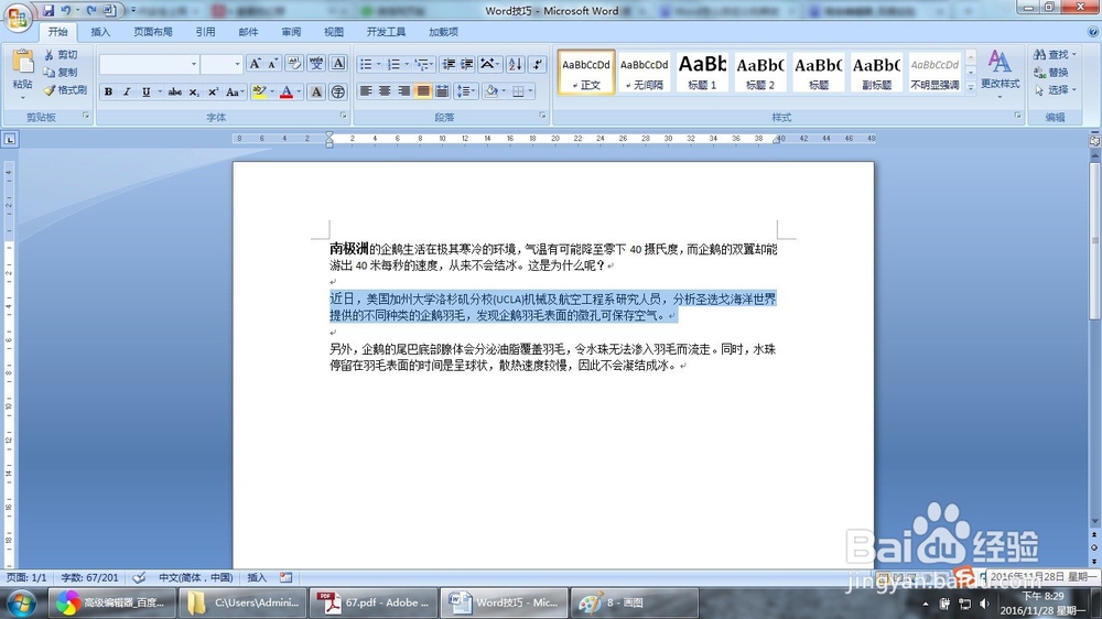 Word怎么复制使用相同的格式（三种方法）
