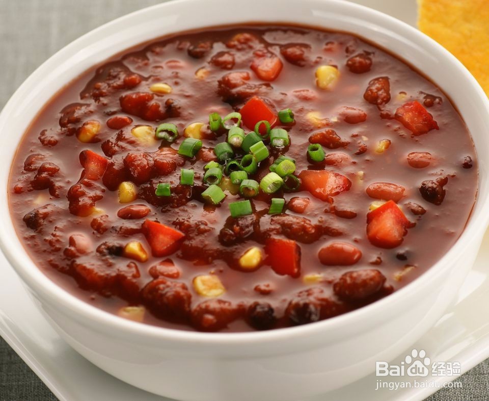 自制素食无肉辣椒食谱用豆子