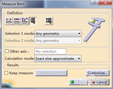 CATIA怎么测量圆的半径