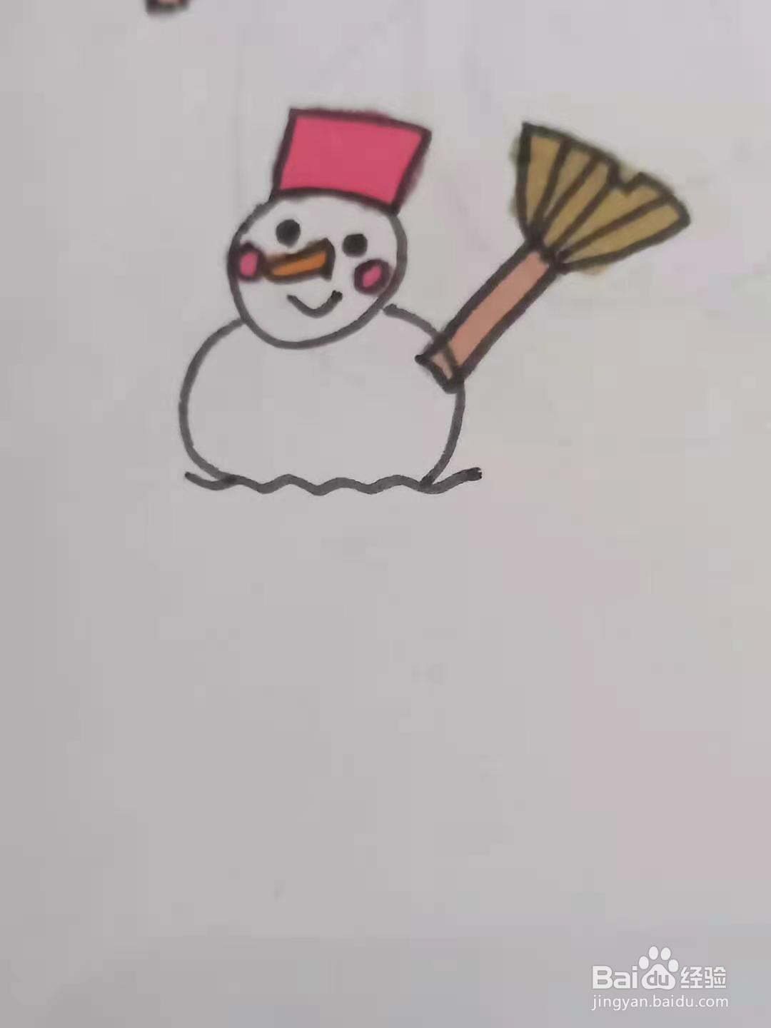 怎样画雪人