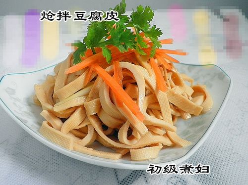 一吃上瘾--葱油炝拌豆腐皮