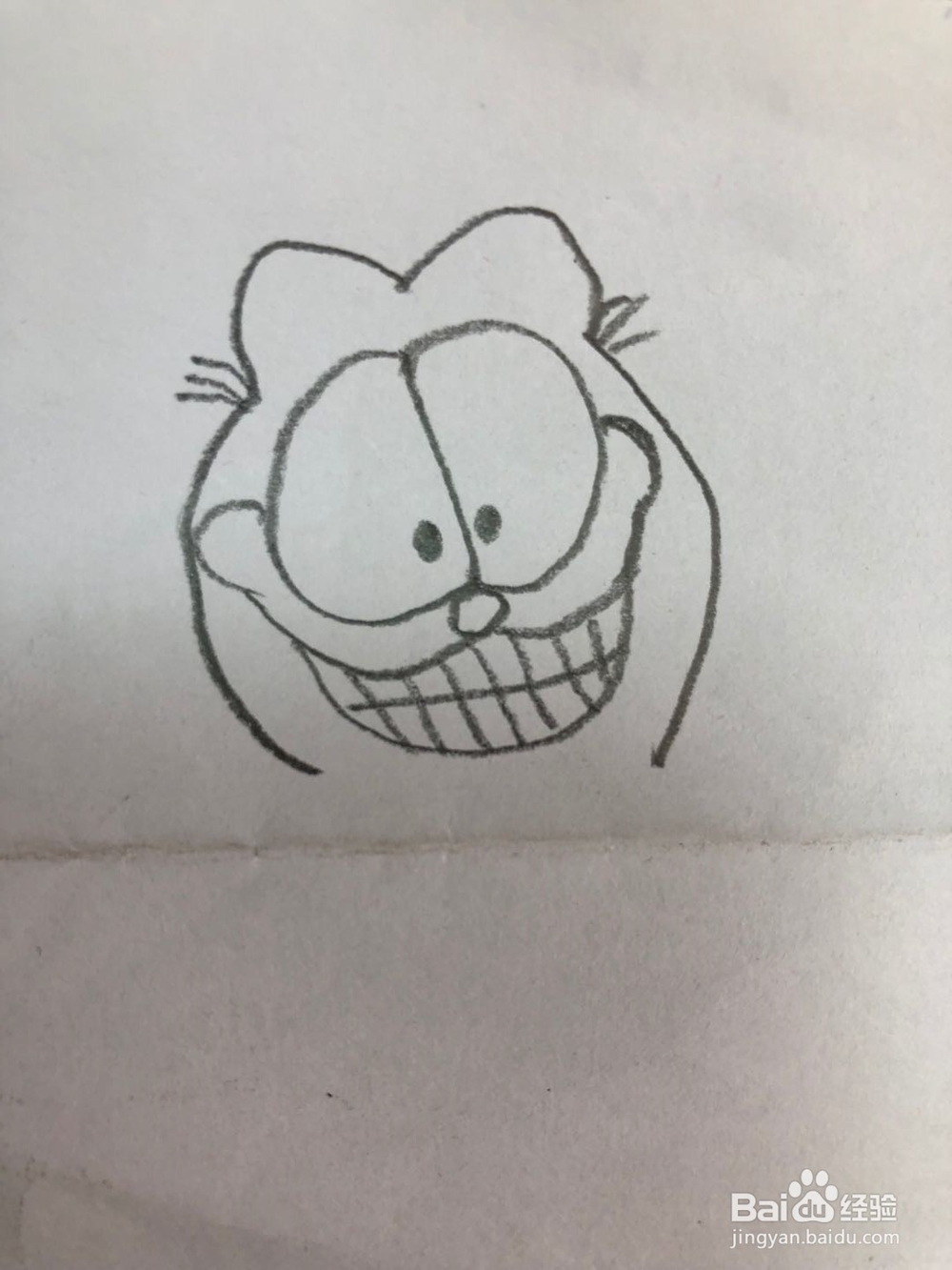 加菲猫的简笔画