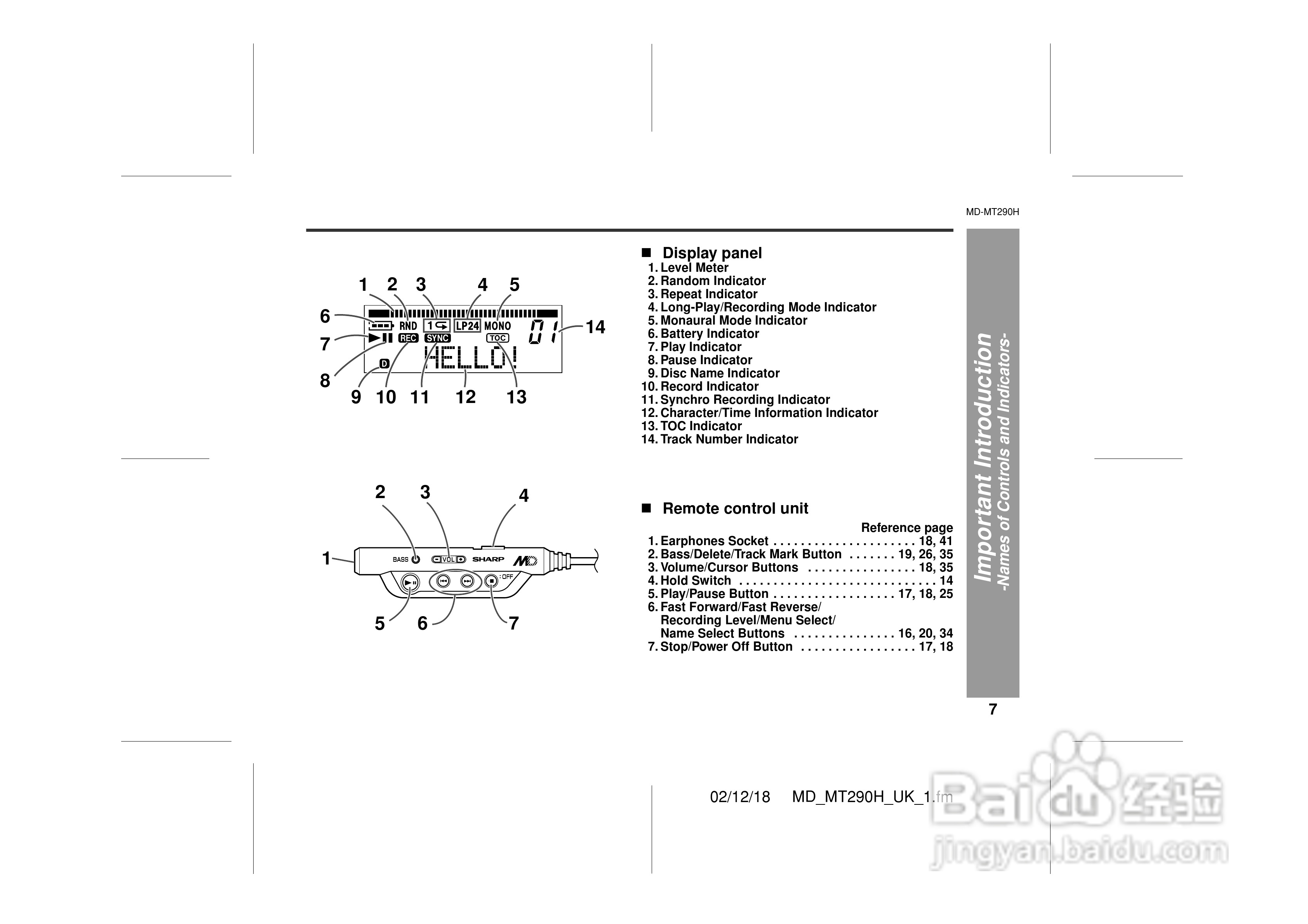 夏普MD-MT290H数码影音使用说明书:[1]