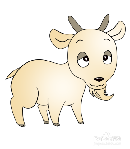简笔画----小山羊的画法