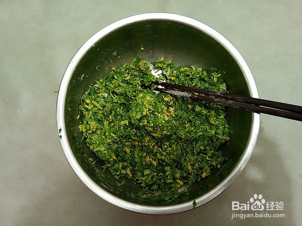 如何制作杂粮茼蒿丸子