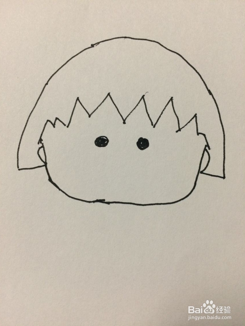怎样画樱桃小丸子