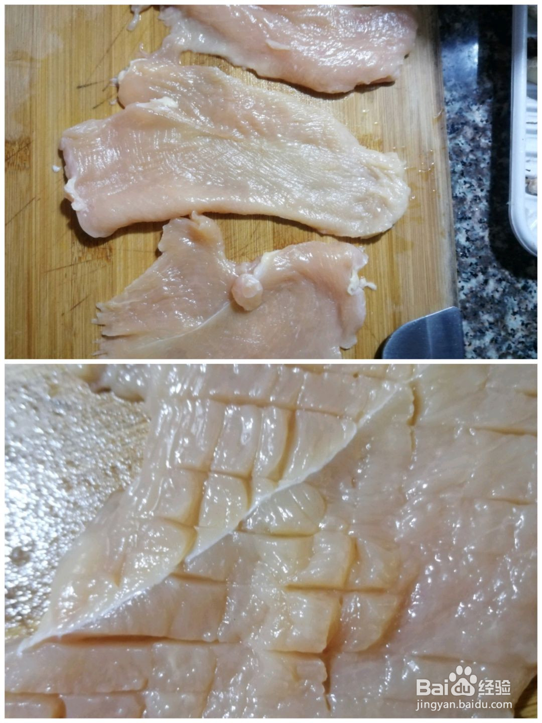 炸鸡排附自制面包糠的做法