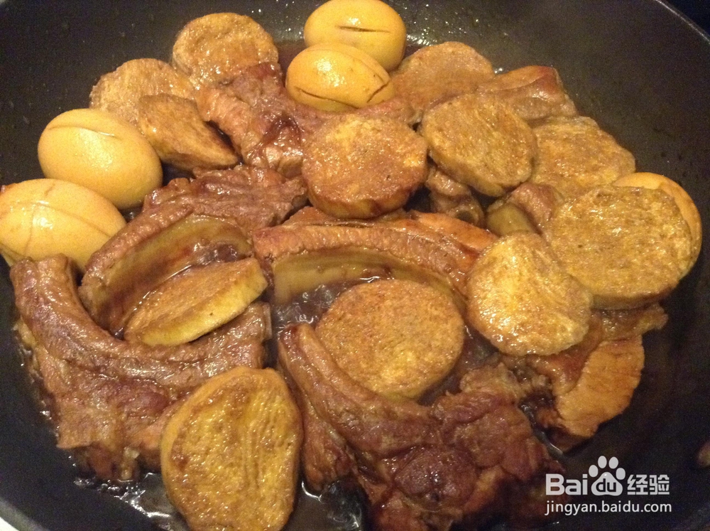 新手易做的红烧肋排鸡蛋素鸡