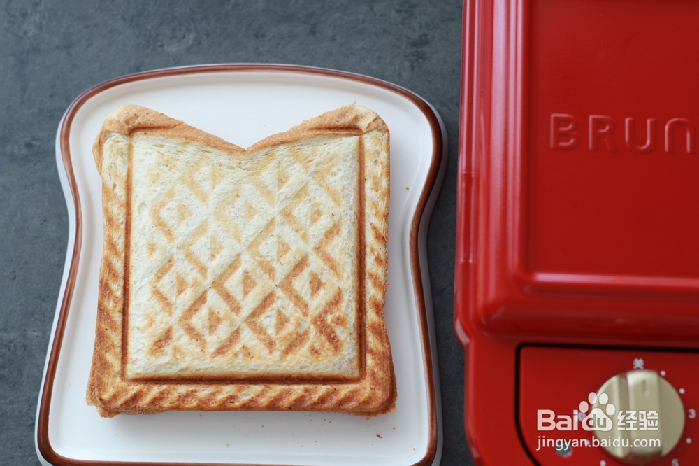 香香脆脆的米芝士三明治吐司轻食机早餐