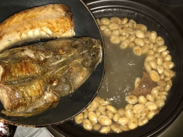 蚝豉粉葛牛尾鱼汤