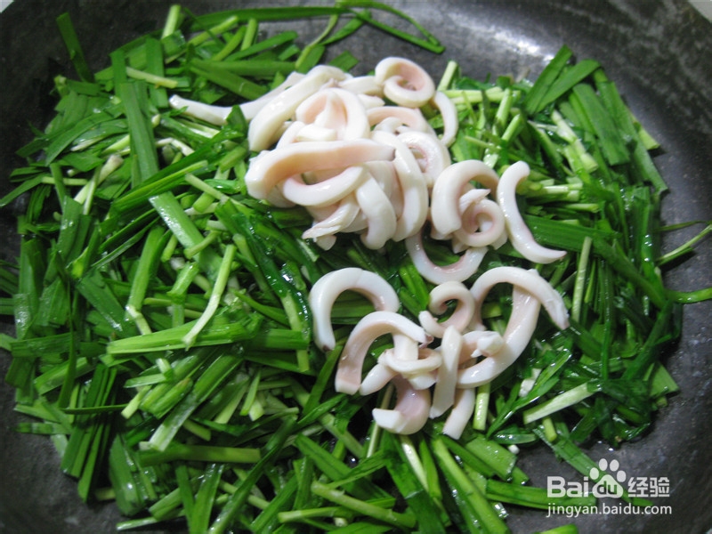 美味海鲜——韭菜炒鱿鱼丝
