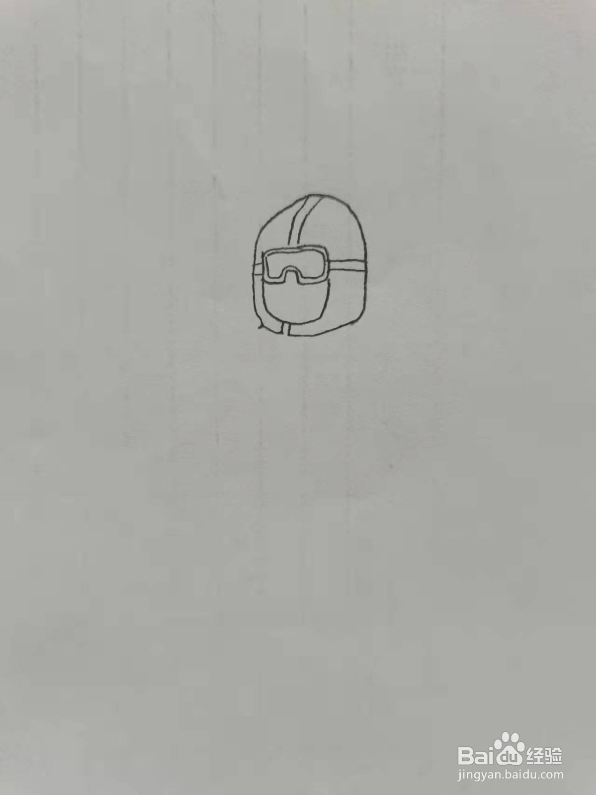 防疫人员简笔画