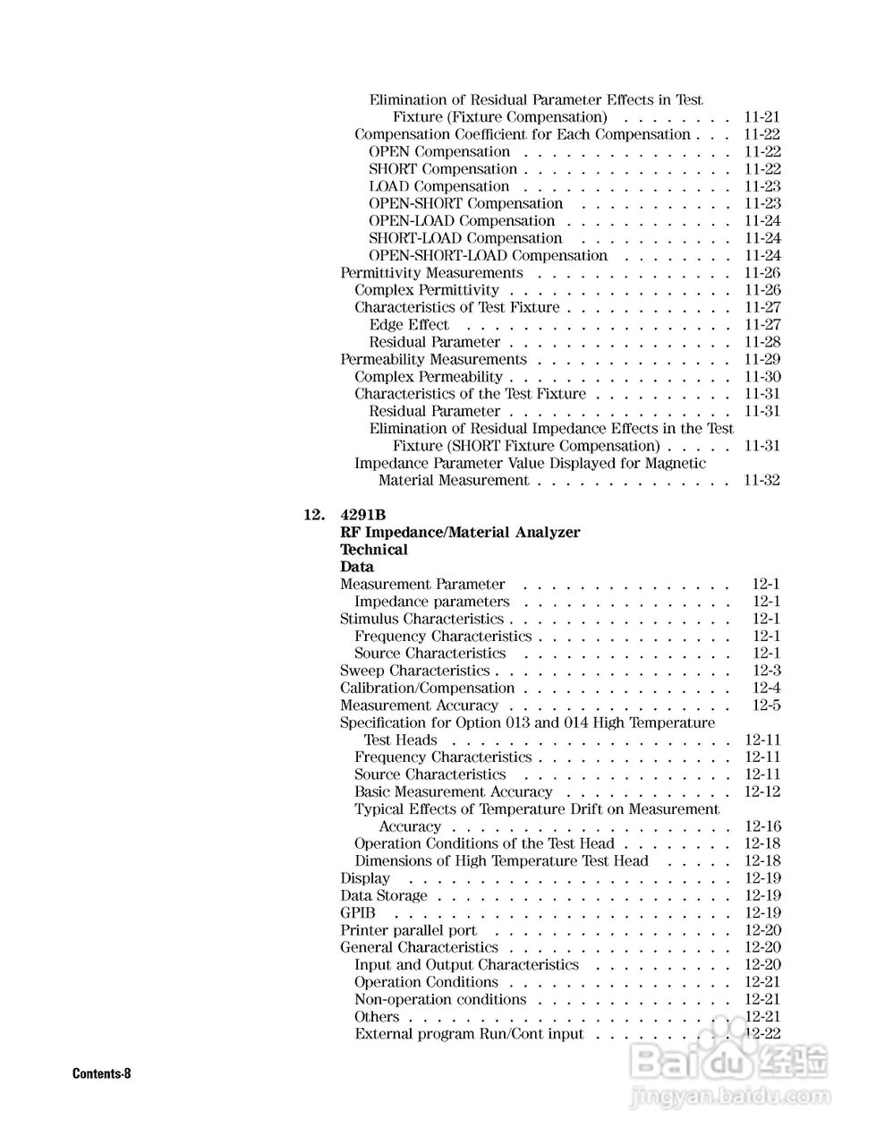 HP4291B分析仪说明书:[3]