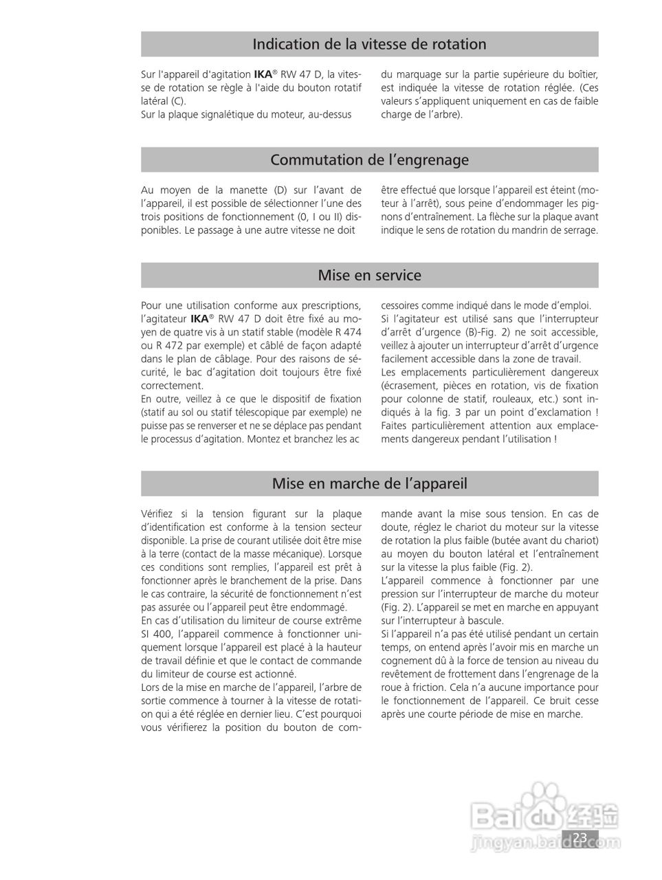 IKA RW47D顶置式机械搅拌器使用说明书:[3]