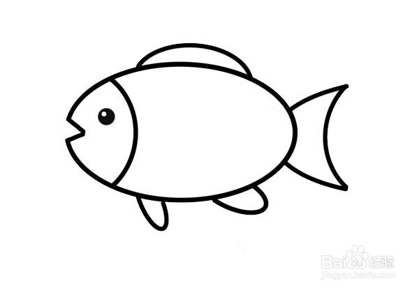 小鱼的简笔画儿童画