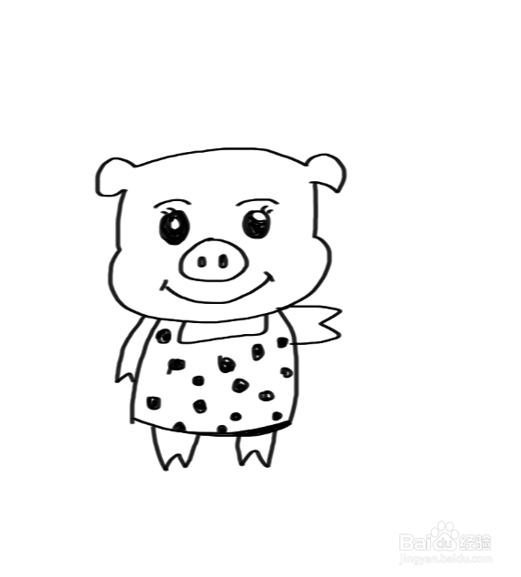 猪简笔画拟人图片