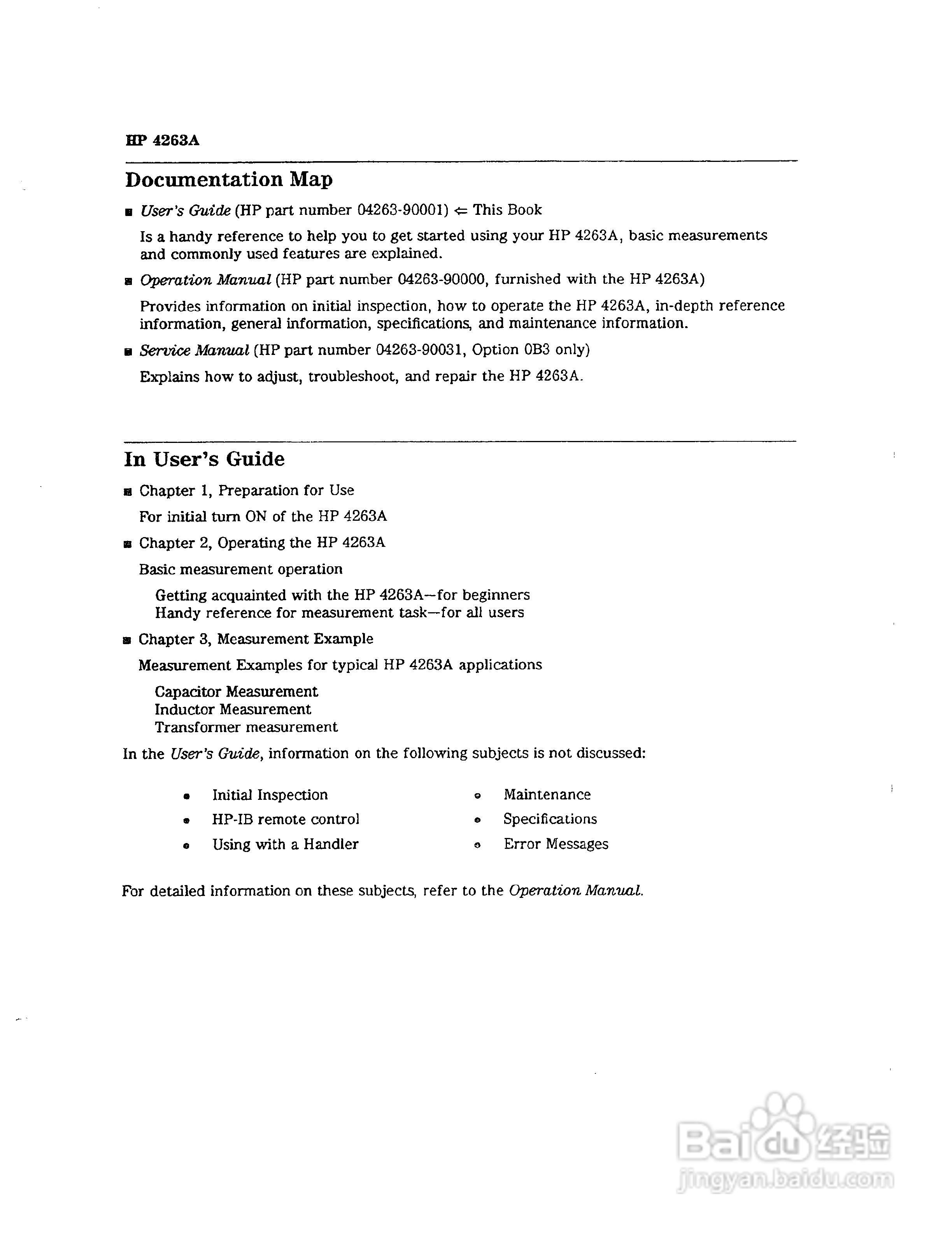 HP4263A电桥说明书:[1]