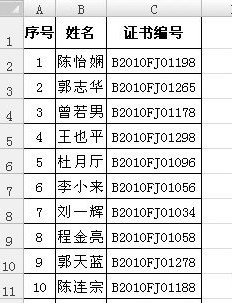 Excel函数实现列数较少表格分栏打印