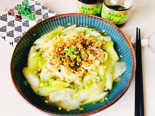 宝贝爱上丝瓜牛百叶鲜汁菜