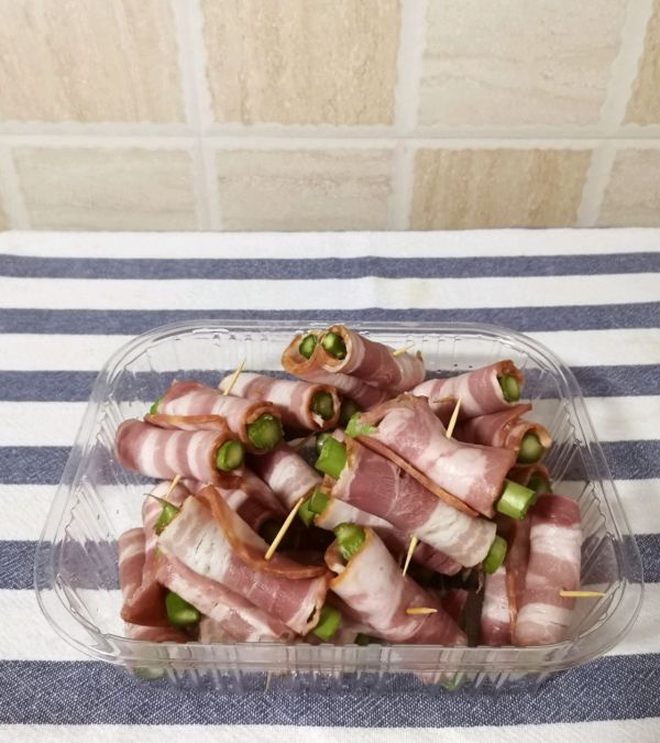 香煎培根芦笋卷