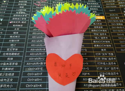 送老师的手工礼物简单-甜筒康乃馨花束