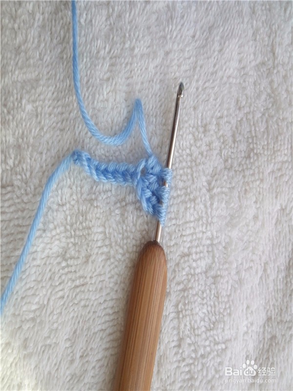 钩针枣型针的钩法