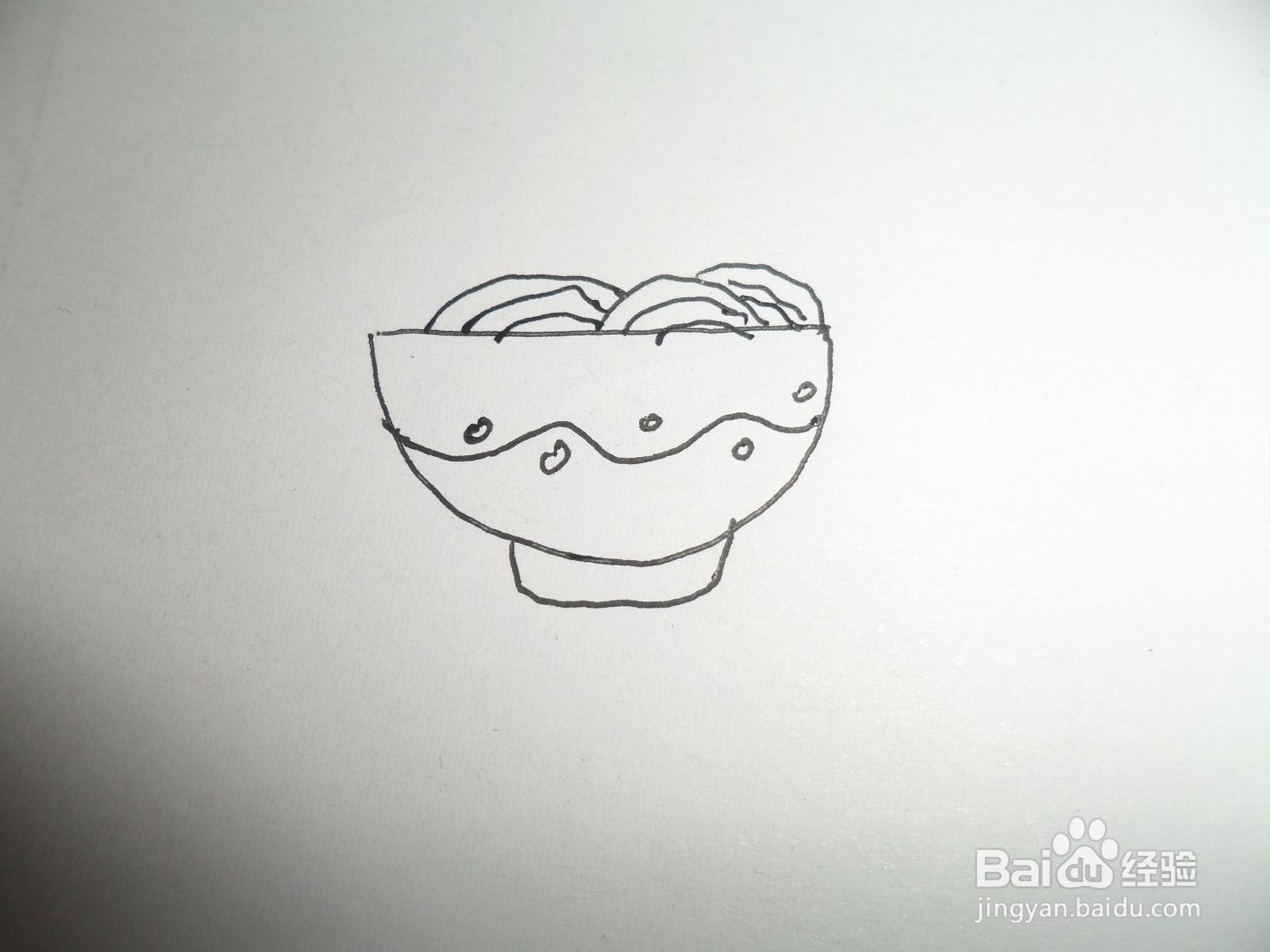 怎么画一碗面条