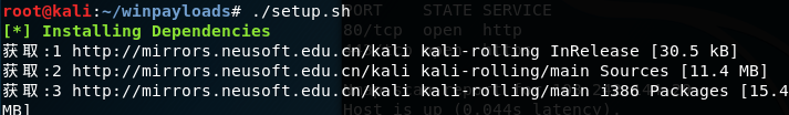 kali linux下运行.sh文件权限不够解决办法